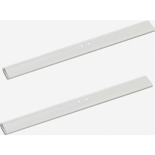 Shower Squeegee Replacement Blade, White Silicone, 25 cm, 2 Pieces for Bathroom Glass Cleaning