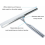 Shower Squeegee Replacement Blade, White Silicone, 25 cm, 2 Pieces for Bathroom Glass Cleaning 2