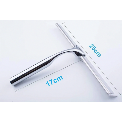 Shower Squeegee Replacement Blade, White Silicone, 25 cm, 2 Pieces for Bathroom Glass Cleaning 2
