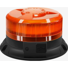 Oplaadbaar amberkleurig waarschuwingslicht, 9 knipperstanden, 12V/24V LED magnetisch zwaailicht met autolader en USB-kabel voor auto, vrachtwagen, t