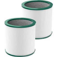 Juego de 2 filtros de repuesto TP01 y TP02 para purificador de aire Pure Cool, filtro HEPA H13 verdadero.