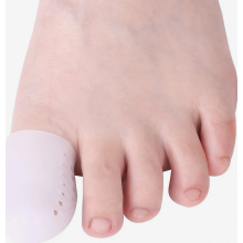 10 stuks gel teenbeschermers voor de grote tenen, ademende siliconen teenbeschermers voor blaren, eelt, ingegroeide teennagels, wrijvingsverlichting