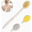 Back Lotion Applicator for Back, Lotion Applicator with 3 Interchangeable Heads, Long Handle for Easy Use, Blue Handle 3