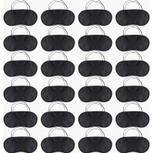 Confezione da 24 mascherine per dormire ultra morbide per chi dorme su un fianco, mascherine oscuranti per gli occhi con cinturino regolabile per do