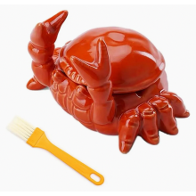 Outdoor-Aschenbecher mit Deckel, winddicht und geruchsabweisend, abwaschbar mit Reinigungsbürste, für Wohnzimmer, Büro, Garten und