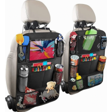 2er-Pack Auto-Rücksitz-Organizer für Kinder, schmutzabweisender Rückenlehnenschutz mit Aufbewahrungstaschen