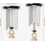 2 Pack Universal Adjustable Sink Drain Stoppers, 40mm Premium Replacement Plugs for Bathroom, Kitchen Basin, Washbasin and Sink 2