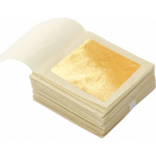 Edible Genuine 24 Karat Gold Leaf Foil for Baking, Cakes, Desserts, Crafting, Decorative Use, Fine Food Decoration