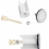2 Pack Universal Adjustable Sink Drain Stoppers, 40mm Premium Replacement Plugs for Bathroom, Kitchen Basin, Washbasin and Sink 5