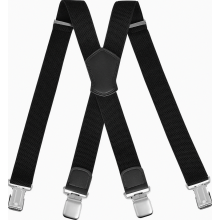 Stevige, verstelbare bretels voor heren, brede elastische Y-band met sterke metalen clips, één maat geschikt voor de meeste mannen en vrouwen