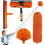 Telescopic Dusting Brush 6m, Extendable Microfiber Duster with 1.5 to 4.9 m Handle, Window Squeegee with Scrubber, Spider Web Clea 1