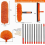 Telescopic Dusting Brush 6m, Extendable Microfiber Duster with 1.5 to 4.9 m Handle, Window Squeegee with Scrubber, Spider Web Clea 2