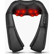 Nackenmassagegerät mit Wärmefunktion, Shiatsu 3D-Tiefengewebsmassage zur Linderung von Nacken-, Rücken- und Taillenschmerzen für die ganze F