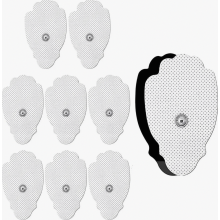 Tens Pads - 10 Pack Elektroden-Pad mit Standard 3,5 mm Snap-On Connector Wiederverwendbare Palm Shape Tens Maschine Pads Ersatzteile Adhesive Tens E