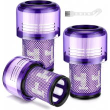 3er-Pack HEPA-Filter-Ersatz, waschbares Zubehör für Dyson V12 Detect Slim Absolute Staubsauger, Ersatzteile 9715