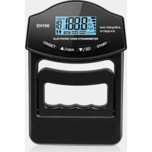 Digitales Handdynamometer, elektronisches Griffkraftmessgerät, schwarzer Handkrafttester mit USB-Ladekabel für Trainingszwecke