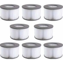 cartuchos de filtro para piscinas inflables, cartucho de repuesto mejorado, adecuado para spas y jacuzzis actuales, duradero y fácil de usar.