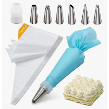 108-teiliges Spritzbeutel-Set mit 6 Tüllen, Einweg- und Mehrweg-Spritzbeuteln mit Adapter für Kuchen, Kekse und mehr.