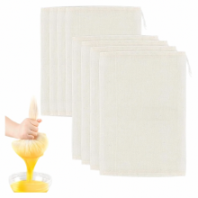 8-teiliges Nussmilchbeutel-Set, 20 x 30 cm wiederverwendbare Siebtücher, waschbare, feinmaschige Beutel für Nussmilch, Käse, Kaffee, Joghurt