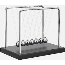 Newtons Wiege-Balancekugeln, Physik-Schreibtischdekoration, kinetisches Bewegungsspielzeug für Zuhause und Büro, 7 Kugeln