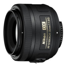 Nikon AF-S DX NIKKOR 35mm f-1.8G, SLR, 8-6, Groothoekobjectief, 0,3 m, Nikon F, Auto-Handmatig
