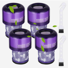 4er-Pack HEPA-Ersatzfilter für Staubsauger, waschbares Ersatzteilset für V12, Kompatibilität 971517-01