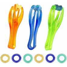 6-teiliges Fingermassage-Ring-Set und 3-teiliges Handmassage-Rollen-Set zur Verbesserung der Durchblutung der Handgelenke, des Stoffwechsels