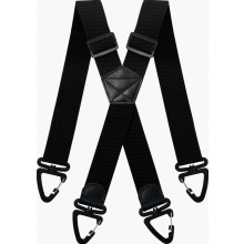 Extra sterke, brede bretels voor mannen en vrouwen, 3,8 cm verstelbare X-vormige rug, 360 graden draaibare antislipgesp, één maat.