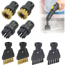 8-delige stoomreinigeraccessoireset voor SC1, SC2, SC3, SC4 en SC5, inclusief handstoomreinigerborstel, ronde borstel, mondstuk en krachtige sproeie