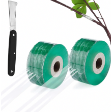 Rekbare zelfklevende enttape voor fruitbomen en zaailingen met tuinmes, groen, 2 stuks