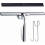Stainless Steel Shower Squeegee, Window Cleaner with Rubber Blade, Includes 1 Replacement Blade and 1 Hook 1