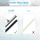 Stainless Steel Shower Squeegee, Window Cleaner with Rubber Blade, Includes 1 Replacement Blade and 1 Hook 4