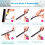 Stainless Steel Shower Squeegee, Window Cleaner with Rubber Blade, Includes 1 Replacement Blade and 1 Hook 5