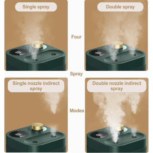 Wireless Humidifier, Portable USB Mini Humidifier, 4 Quiet Mist Modes, Power Indicator, 800 ml, Green 1