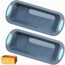 kpl tarttumattomia BPA-vapaita silikonisia leipävuokia, suorakaiteen muotoisia leipä- ja kakkuvuokia 27,5 x 12,5 x 6,3 cm