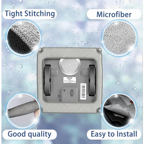4-Pack Cleaning Pads for Window Cleaning Robot, Washable Microfiber Replacement Cloths for Window Cleaner Robot 2