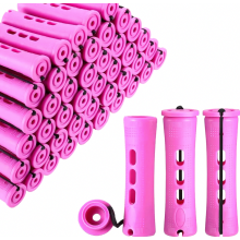 Set van 120 permanentkrulspelden van 1,9 cm (0,75 inch) met elastische bandjes, haarstylingtools voor vrouwen, geschikt voor lang en kort haar.