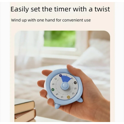 Visual Timer for Kids, 60-Minute Countdown Timer for Desk Study, Classroom, Office and Kitchen Use 2