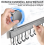 Kitchen Hook Rack with Suction Cups, 8 Hooks, 40 cm Long, 20 kg Load Capacity, Removable Rustproof Wall Organizer for Utensils and 3