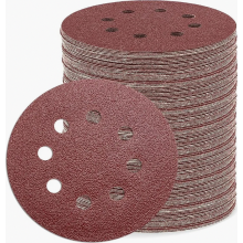 105 stuks 125 mm klittenband schuurschijven, 8-gaats schuurpapierset met korrelgroottes 40, 60, 80, 120, 180, 240 en 320 voor excentrische schuurmac