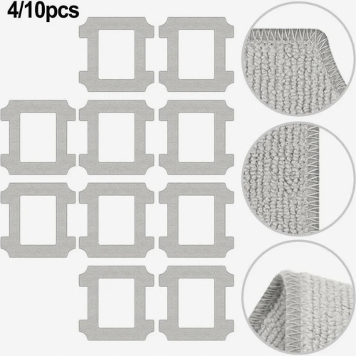 Replacement Microfiber Mop Cloth Set for Window Cleaning Machines, Washable and Reusable Cleaning Cloths, 10 Pack 1