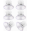 Threaded Suction Cups, 6 Pack Transparent 25mm Rubber Suction Knobs with Metal Screw Nut for Windows and Glass Surfaces 1