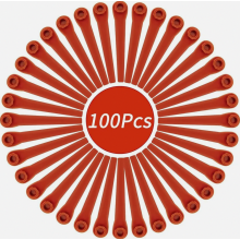 100 ks plastových náhradných nožov pre vyžínače, kompatibilné s akumulátorovými vyžínačmi EasyCut Li-18/23 R a