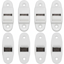 Rolluikbandgeleider met borstel en rol, 8 stuks, geschikt voor banden tot 23 mm breed, gatenafstand 45 mm