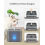 2L Quiet Pet Water Fountain for Cats and Dogs with Replaceable Filter, Gray, Automatic Drinking Dispenser 4