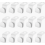 50 Pack Space-Saving Clothes Hanger Hooks, Plastic Hanger Connectors for Wardrobe Organization, White 1