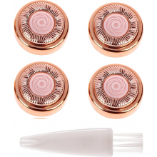 Vervangende opzetstukken voor gezichtshaarverwijderaar, 4 precisiebladen voor een gladde dermaplaning, compatibel met Flawless Facial Hair Remov.