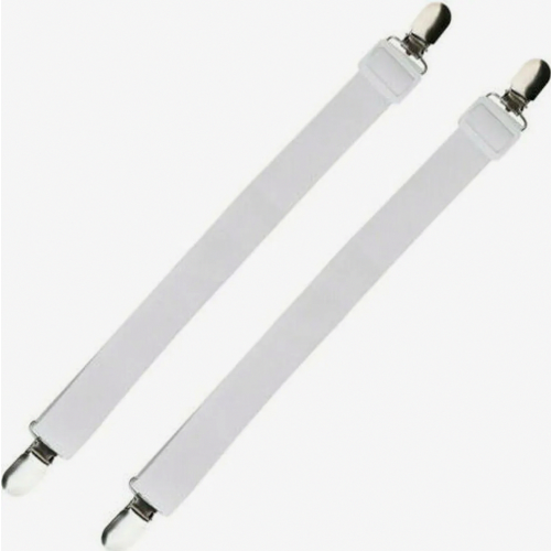 12 verstellbare elastische Betttuchspanner - robuste Spannbettlakenhalter 1