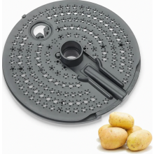 Aardappelschilleropzetstuk voor Thermomix TM7, TM6, TM5, TM3, kunststof raspinzetstuk voor het schillen van aardappelen, wortels en groenten.