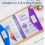 30-Pack A4 File Folders, 5 Colors Document Wallets with Hook and Loop Closure, Waterproof Clear Pockets with 11 Holes, Transparent 4